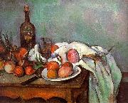 Paul Cezanne Onions and Bottles Sweden oil painting reproduction